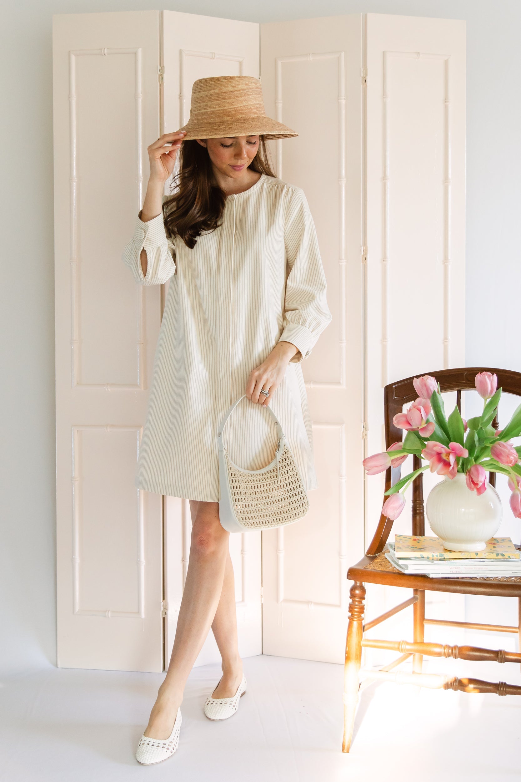 Hampton Dress | Seashell Stripe