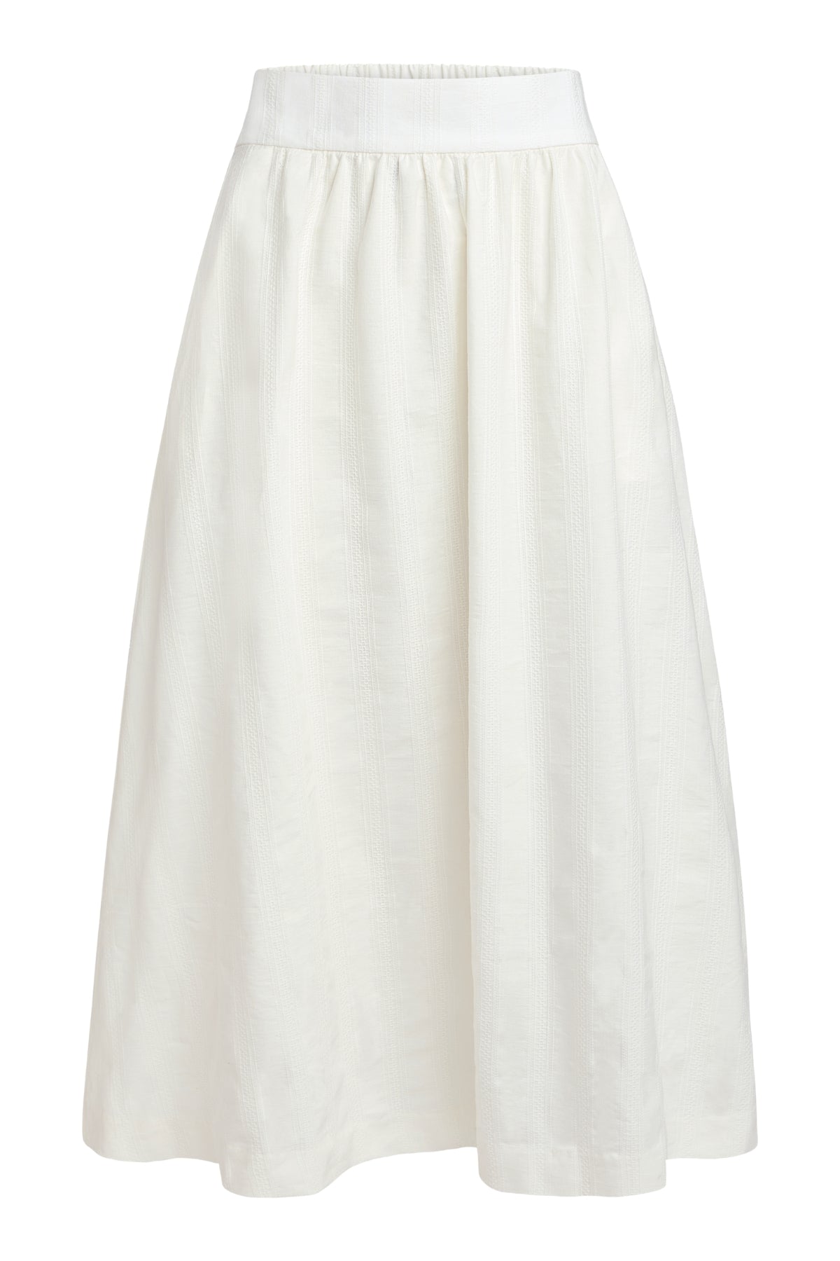 Harbor Skirt | Embroidered White