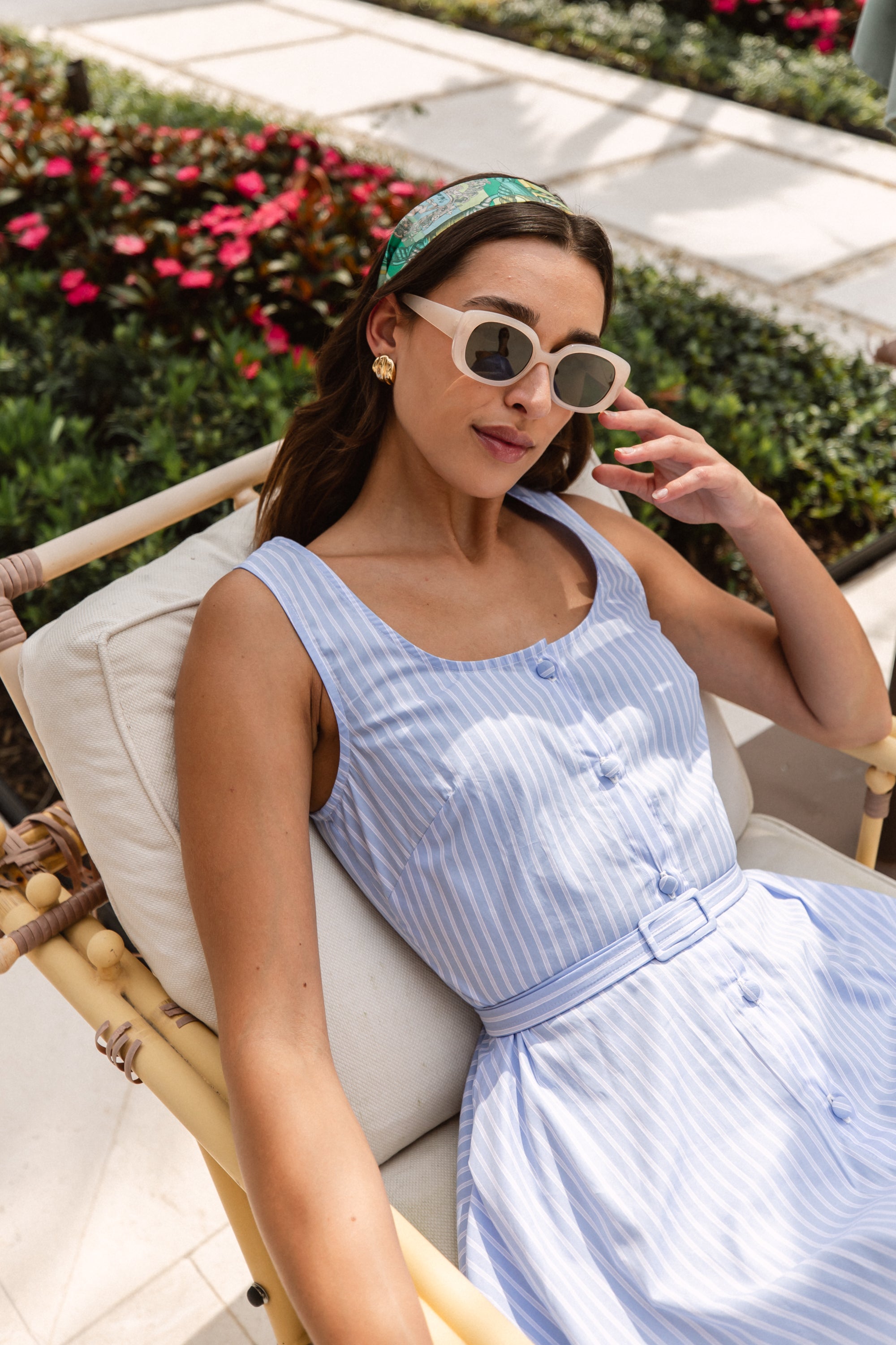 Park Dress | Coastal Blue Stripe